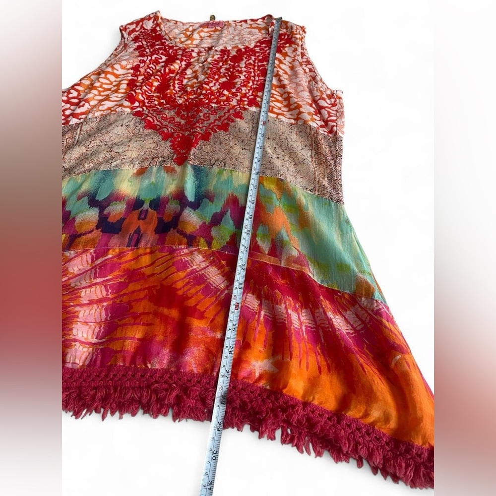 Ruby Yaya Embroidered Patchwork Boho Tunic Top - … - image 8